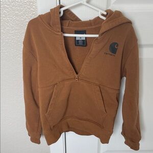 Carhartt Tan Quarter-Zip Hoodie